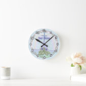 プリムローゼスクリスチャンクロス時計 ラウンド壁時計 (ホーム)