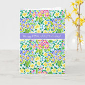 プリムローゼスディヴェンツェ誕生日カード カード (黄色い花)