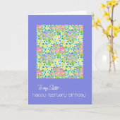 プリムローゼス2月誕生日カードfor a sister カード (黄色い花)