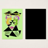 プリム抽象芸術衣装ギフトカードChubbyBusiness (正面&裏面)