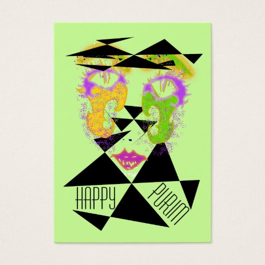 プリム抽象芸術衣装ギフトカードChubbyBusiness (正面)