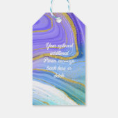 プリム水彩瑪瑙ロゴ企業のギフトラベル ギフトタグ (裏面)