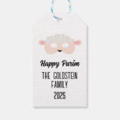 プリム羊の仮装の衣装 ギフトタグ (裏面)