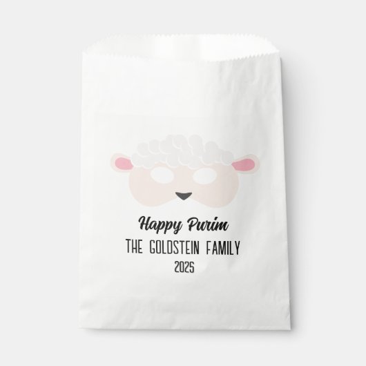 プリム羊の仮装の衣装 フェイバーバッグ (正面)