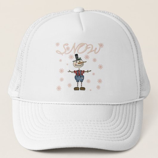 プリム雪だるまTシャツとギフト キャップ (正面)