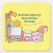 プリム スクエアペーパーコースター (正面)