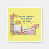 プリム スタンダードカクテルナプキン (正面)