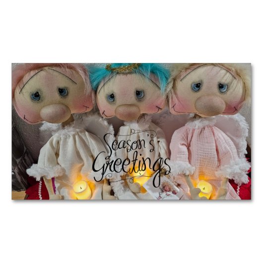 プリム・ラゲディエンジェル 季節のご挨拶 マグネット名刺 (正面)