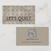プリメイドキルトヴィンテージクォーターマテリアルショップ 名刺 (正面/裏面)