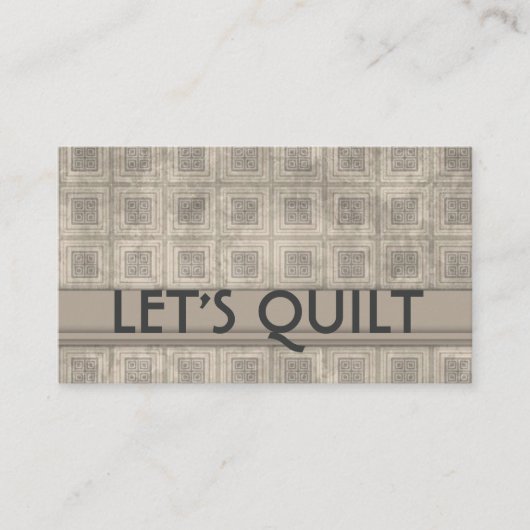 プリメイドキルトヴィンテージクォーターマテリアルショップ 名刺 (正面)