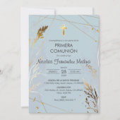 プリメエレガントラCOMUNIONカトリック第一聖餐会 招待状 (正面)