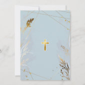 プリメエレガントラCOMUNIONカトリック第一聖餐会 招待状 (裏面)