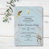 プリメエレガントラCOMUNIONカトリック第一聖餐会 招待状