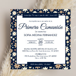 プリメスペインのラ合花ファースト聖餐式 招待状