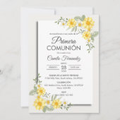 プリメスペインのラCOMUNIONエレガント First Communion 招待状 (正面)