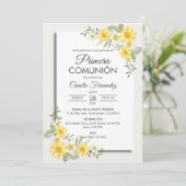プリメスペインのラCOMUNIONエレガント First Communion 招待状 (スタンド正面)