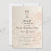 プリメスペインのラCOMUNIONカトリック第一聖餐会 招待状 (正面)