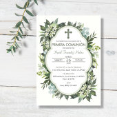 プリメスペインのラCOMUNIONガールボーイファースト聖餐式 招待状