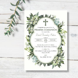 プリメスペインのラCOMUNIONガールボーイファースト聖餐式 招待状