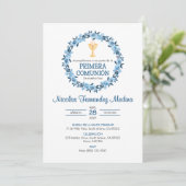 プリメスペインのラCOMUNION CHALICE FIRST COMMUNION 招待状 (スタンド正面)