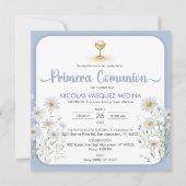 プリメスペインのラCOMUNION CHALICE FIRST COMMUNION 招待状 (正面)