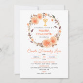 プリメスペインのラCOMUNION CHALICE FIRST COMMUNION 招待状 (正面)