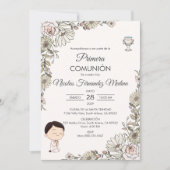 プリメスペインのラCOMUNION CUTE BOY FIRST COMMUNION 招待状 (正面)