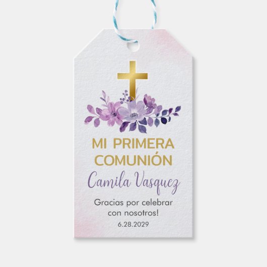 プリメラの組合のギフトと最初の交友を好意 ギフトタグ (正面)