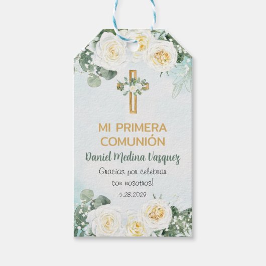 プリメラの組合のギフトと最初の交友を好意 ギフトタグ (正面)