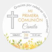 プリメラの組合のギフトと最初の交友を好意 ラウンドシール (正面)