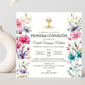 プリメラコムニオンワイルドフラワーガールファースト・コミュニオン 招待状
