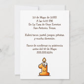 プリメラフィエスタスペインのサボテン誕生日追加フォト 招待状 (裏面)