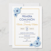 プリメラ合同カトリックかわいい最初の聖餐式 招待状 (正面)