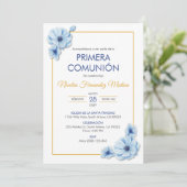 プリメラ合同カトリックかわいい最初の聖餐式 招待状 (スタンド正面)