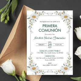 プリメラ合同ホワイトフラワーファースト・コミュニオン 招待状