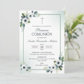 プリメラ合同ホワイトフラワーファースト・コミュニオン 招待状 (スタンド正面)