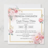 プリメラ組合ピンクローゼファースト聖餐会 招待状 (正面)