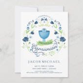 プリメラ・コムニオンイスペインのンビタシオン – ,少年のカード 招待状 (正面)