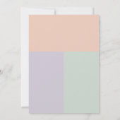 プリメラCOMUNIONかわいいミニマリスト第1聖餐会 招待状 (裏面)