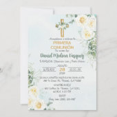 プリメラCOMUNIONが誕生かわいい第1聖餐式 招待状 (正面)