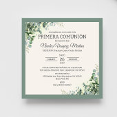 プリメラCOMUNIONグリーン離れコミュニオン 招待状