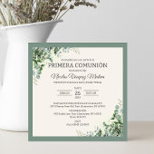プリメラCOMUNIONグリーン離れコミュニオン 招待状