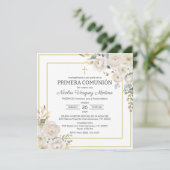 プリメラCOMUNIONホワイトローゼファースト・ホリー・コミュニオン 招待状 (スタンド正面)