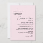 プリメラCOMUNIONミニマル第一聖餐会 招待状 (正面)