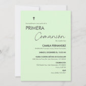 プリメラCOMUNIONミニマル第一聖餐会 招待状 (正面)