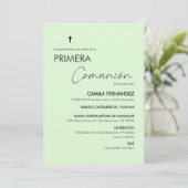 プリメラCOMUNIONミニマル第一聖餐会 招待状 (スタンド正面)