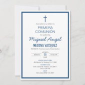 プリメラCOMUNION第1聖餐式 招待状 (正面)