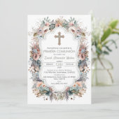 プリメラCOMUNION INVITACION BOHO First Communion 招待状 (スタンド正面)