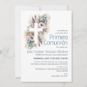 プリメラCOMUNION INVITACION BOHO First Communion 招待状 (正面)