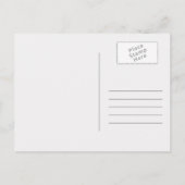 プリモスピンクのバラの結婚式の日付を保存 案内ポストカード (裏面)